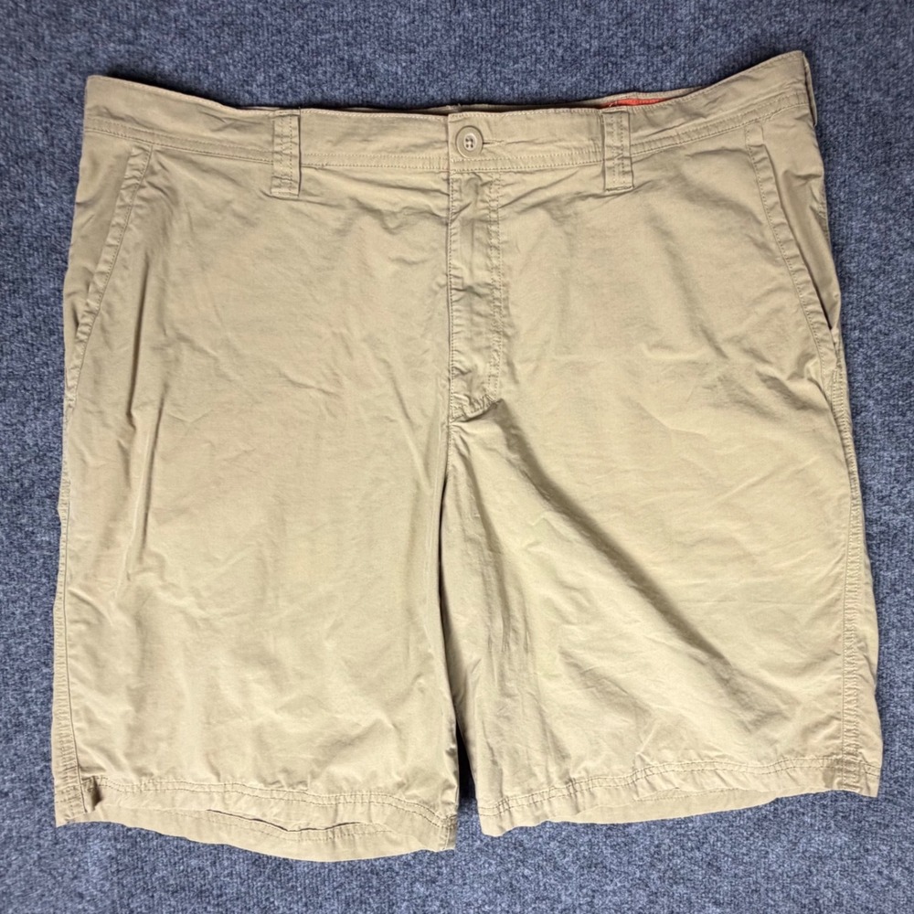 Columbia Mens Khaki Chino‎ Shorts Tan 40W 10L Cotton Outdoor Casual Hiking